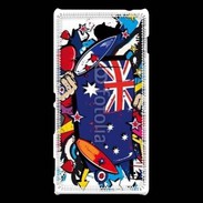 Coque Sony Xperia M2 Graffiti Australie rugby