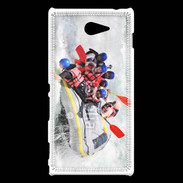 Coque Sony Xperia M2 Rafting en rivière très agitée 
