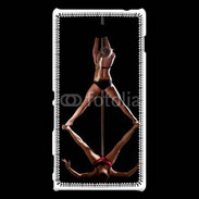 Coque Sony Xperia M2 Sexy danse avec 2 femmes