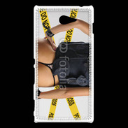 Coque Sony Xperia M2 Enquête de police sexy