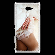 Coque Sony Xperia M2 Mariée lingerie sexy et glamour