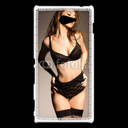 Coque Sony Xperia M2 Femme sexy en lingerie noire