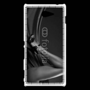 Coque Sony Xperia M2 Jambe sexy en noir et blanc 10