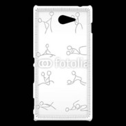 Coque Sony Xperia M2 Positions du Kamasutra