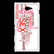 Coque Sony Xperia M2 Nuage de mots sexy 2