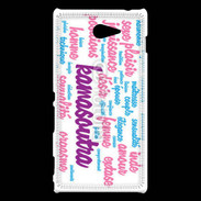 Coque Sony Xperia M2 Nuage de mots sexy 3