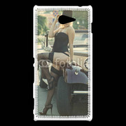 Coque Sony Xperia M2 Femme rétro et sexy
