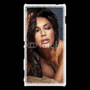 Coque Sony Xperia M2 Portait de brune charmante 5