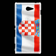 Coque Sony Xperia M2 Drapeau Croatie