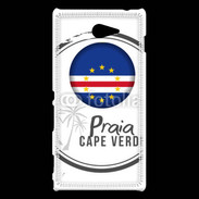 Coque Sony Xperia M2 Logo Cap Vert