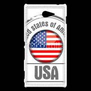 Coque Sony Xperia M2 Logo USA