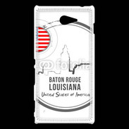 Coque Sony Xperia M2 Logo Louisiane