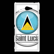 Coque Sony Xperia M2 Logo Saint Lucie