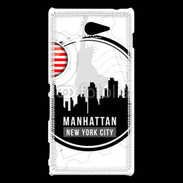 Coque Sony Xperia M2 Logo Manhattan