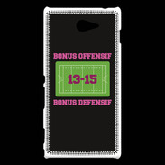 Coque Sony Xperia M2 Bonus Offensif-Défensif Noir