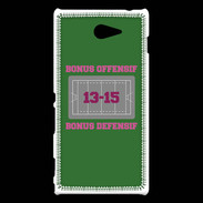 Coque Sony Xperia M2 Bonus Offensif-Défensif Vert