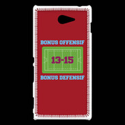 Coque Sony Xperia M2 Bonus Offensif-Défensif Rouge
