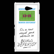 Coque Sony Xperia M2 Obtenir le Bonus offensif-défensif Blanc