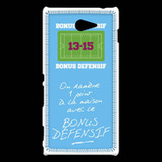 Coque Sony Xperia M2 1 point bonus offensif-défensif Bleu