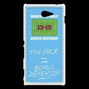 Coque Sony Xperia M2 The pack Bonus offensif-défensif Bleu