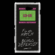 Coque Sony Xperia M2 Fin de match Bonus offensif-défensif Noir