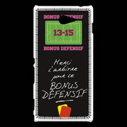 Coque Sony Xperia M2 Merci l'arbitre Bonus offensif-défensif Noir