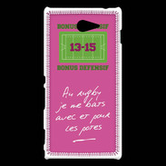 Coque Sony Xperia M2 Les potes Bonus offensif-défensif Rose