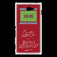 Coque Sony Xperia M2 Fin de match Bonus offensif-défensif Rouge