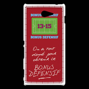 Coque Sony Xperia M2 Obtenir le Bonus offensif-défensif Rouge