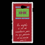 Coque Sony Xperia M2 Le combat Bonus offensif-défensif Rouge