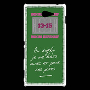 Coque Sony Xperia M2 Les potes Bonus offensif-défensif Vert