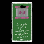 Coque Sony Xperia M2 Le combat Bonus offensif-défensif Vert