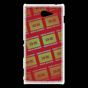 Coque Sony Xperia M2 Dégradé Bonus Offensif-défensif Rouge