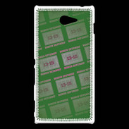 Coque Sony Xperia M2 Dégradé Bonus Offensif-défensif Vert