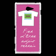 Coque Sony Xperia M2 Bonus offensif-Défensif Adjoint terrain Rose