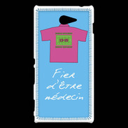 Coque Sony Xperia M2 Médecin Bonus offensif-défensif Bleu