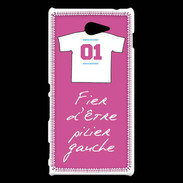 Coque Sony Xperia M2 Pilier gauche Bonus offensif-défensif Rose