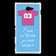 Coque Sony Xperia M2 Pilier droit Bonus offensif-défensif Bleu