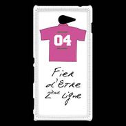 Coque Sony Xperia M2 Deuxième ligne G Bonus offensif Blanc