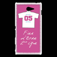 Coque Sony Xperia M2 Deuxième ligne D Bonus offensif Rose