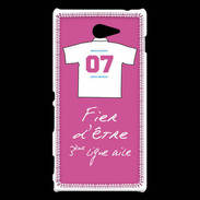 Coque Sony Xperia M2 Troisième ligne D Bonus offensif-défensif Rose