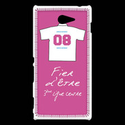Coque Sony Xperia M2 Troisième ligne centre Bonus offensif-défensif Rose