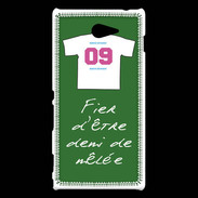 Coque Sony Xperia M2 Demi de mêlée Bonus offensif-défensif Vert