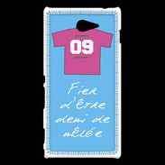 Coque Sony Xperia M2 Demi de mêlée Bonus offensif-défensif Bleu