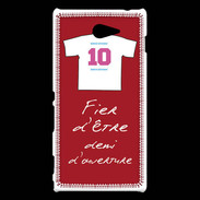 Coque Sony Xperia M2 Demi d'ouverture Bonus offensif-défensif Rouge