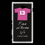 Coque Sony Xperia M2 3/4 centre D Bonus offensif-défensif Noir