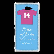 Coque Sony Xperia M2 3/4 aile droit Bonus offensif-défensif Bleu