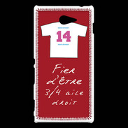 Coque Sony Xperia M2 3/4 aile droit Bonus offensif-défensif Rouge