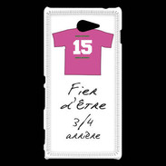 Coque Sony Xperia M2 3/4 arrière Bonus offensif-défensif Blanc