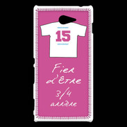 Coque Sony Xperia M2 3/4 arrière Bonus offensif-défensif Rose